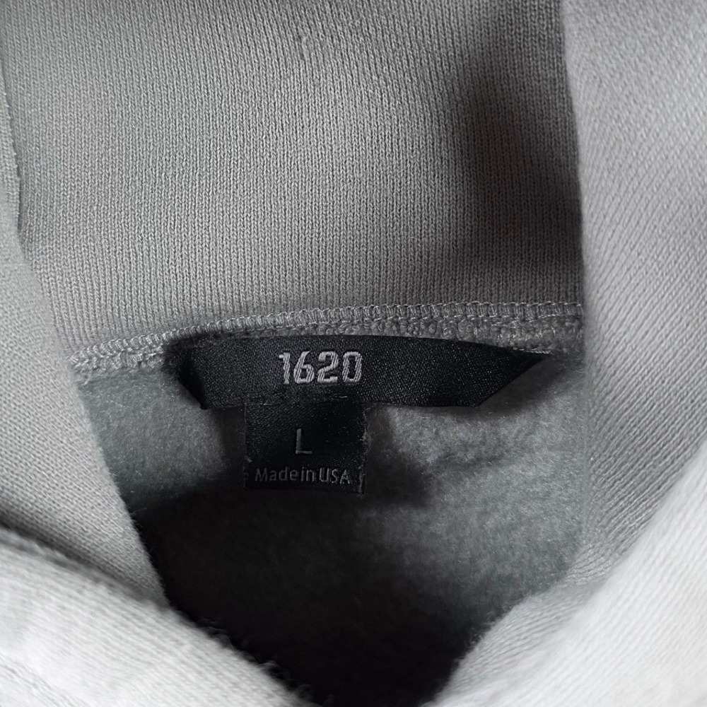 1620 Workwear Mens Gray Cordura ‎ Button Basic Work Hoodie Sweatshirt Size Large - Picture 4 of 8